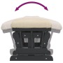 Sillón de lactancia con taburete tela blanco crema de vidaXL, Mecedoras - Ref: Foro24-351668, Precio: 268,51 €, Descuento: %