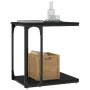 Mesa auxiliar madera contrachapada negro 50x35x52 cm de vidaXL, Mesas auxiliares - Ref: Foro24-825812, Precio: 26,52 €, Descu...