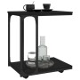 Mesa auxiliar con ruedas madera negra 50x35x55,5 cm de vidaXL, Mesas auxiliares - Ref: Foro24-825807, Precio: 43,29 €, Descue...