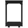 Mesa auxiliar con ruedas madera negra 50x35x55,5 cm de vidaXL, Mesas auxiliares - Ref: Foro24-825807, Precio: 43,29 €, Descue...