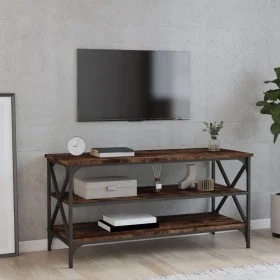 Mueble para TV madera contrachapada roble ahumado 100x40x50 cm de vidaXL, Mesas auxiliares - Ref: Foro24-825794, Precio: 61,8...