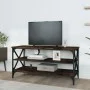 Smoked oak plywood TV cabinet 100x40x50 cm by vidaXL, Side tables - Ref: Foro24-825794, Price: 61,82 €, Discount: %
