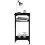 Mesa auxiliar de madera contrachapada negra 40x30x75 cm de vidaXL, Mesas auxiliares - Ref: Foro24-825797, Precio: 38,09 €, De...