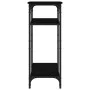 Mesa auxiliar de madera contrachapada negra 40x30x75 cm de vidaXL, Mesas auxiliares - Ref: Foro24-825797, Precio: 38,09 €, De...