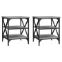 Mesas auxiliares 2 uds madera gris Sonoma 40x42x50 cm de vidaXL, Mesas auxiliares - Ref: Foro24-825779, Precio: 52,68 €, Desc...