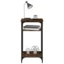 Mesa auxiliar madera contrachapada roble ahumado 40x30x75 cm de vidaXL, Mesas auxiliares - Ref: Foro24-825799, Precio: 36,09 ...