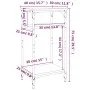 Mesa auxiliar madera contrachapada roble ahumado 40x30x75 cm de vidaXL, Mesas auxiliares - Ref: Foro24-825799, Precio: 36,09 ...