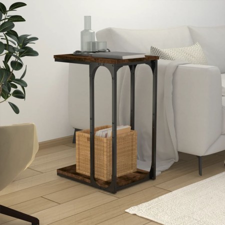 Mesa auxiliar madera contrachapada roble ahumado 40x30x60 cm de vidaXL, Mesas auxiliares - Ref: Foro24-825819, Precio: 27,32 ...