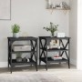 Mesas auxiliares 2 uds madera contrachapada negro 40x42x50 cm de vidaXL, Mesas auxiliares - Ref: Foro24-825773, Precio: 52,62...