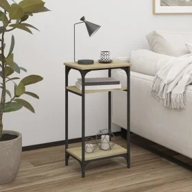 Mesa auxiliar madera contrachapada roble Sonoma 40x30x75 cm de vidaXL, Mesas auxiliares - Ref: Foro24-825798, Precio: 39,37 €...
