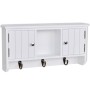 Armario de pared para llaves y joyas con puertas y ganchos de vidaXL, Taquillas y armarios de almacenamiento - Ref: Foro24-24...