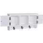Armario de pared para llaves y joyas con puertas y ganchos de vidaXL, Taquillas y armarios de almacenamiento - Ref: Foro24-24...