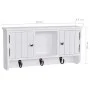 Armario de pared para llaves y joyas con puertas y ganchos de vidaXL, Taquillas y armarios de almacenamiento - Ref: Foro24-24...