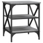 Mesa auxiliar madera contrachapada gris Sonoma 40x42x50 cm de vidaXL, Mesas auxiliares - Ref: Foro24-825778, Precio: 43,03 €,...