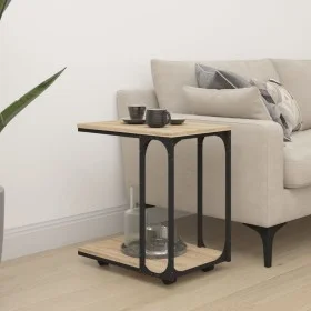 Side table with Sonoma oak wood wheels 50x35x55.5 cm by vidaXL, Side tables - Ref: Foro24-825808, Price: 50,08 €, Discount: %