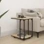 Side table with Sonoma oak wood wheels 50x35x55.5 cm by vidaXL, Side tables - Ref: Foro24-825808, Price: 50,08 €, Discount: %