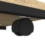 Side table with Sonoma oak wood wheels 50x35x55.5 cm by vidaXL, Side tables - Ref: Foro24-825808, Price: 50,08 €, Discount: %