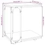 Mesa auxiliar con ruedas madera roble Sonoma 50x35x55,5 cm de vidaXL, Mesas auxiliares - Ref: Foro24-825808, Precio: 50,08 €,...