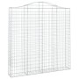 Cestas de gaviones 2 uds forma de arco hierro 200x30x200/220 cm de vidaXL, Maceteros y jardineras - Ref: Foro24-3145535, Prec...