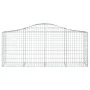 Cestas de gaviones 13 uds forma de arco hierro 200x50x80/100 cm de vidaXL, Maceteros y jardineras - Ref: Foro24-3145630, Prec...