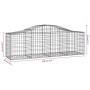 Cestas de gaviones 25 uds forma de arco hierro 200x50x60/80 cm de vidaXL, Maceteros y jardineras - Ref: Foro24-3145614, Preci...