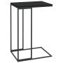 Mesa auxiliar de madera contrachapada negro 40x30x59 cm en Mesas de centro | Comprar online en Foru.es