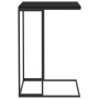Mesa auxiliar de madera contrachapada negro 40x30x59 cm en Mesas de centro | Comprar online en Foru.es