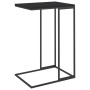Mesa auxiliar de madera contrachapada negro 40x30x59 cm en Mesas de centro | Comprar online en Foru.es
