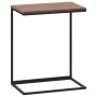 Mesa auxiliar de madera contrachapada negro 55x35x66 cm en Mesas de centro | Comprar online en Foru.es