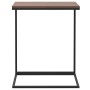 Mesa auxiliar de madera contrachapada negro 55x35x66 cm en Mesas de centro | Comprar online en Foru.es