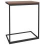 Mesa auxiliar de madera contrachapada negro 55x35x66 cm en Mesas de centro | Comprar online en Foru.es
