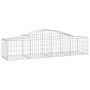 Cestas de gaviones 14 uds forma de arco hierro 200x50x40/60 cm de vidaXL, Maceteros y jardineras - Ref: Foro24-3145589, Preci...