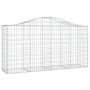 Cestas de gaviones 4 uds forma de arco hierro 200x50x100/120cm de vidaXL, Maceteros y jardineras - Ref: Foro24-3145642, Preci...