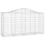 Cestas de gaviones 4 uds forma de arco hierro 200x50x100/120cm de vidaXL, Maceteros y jardineras - Ref: Foro24-3145642, Preci...
