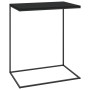 Mesa auxiliar de madera contrachapada negro 55x35x66 cm en Mesas de centro | Comprar online en Foru.es