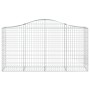 Cestas de gaviones 8 uds forma de arco hierro 200x50x100/120cm de vidaXL, Maceteros y jardineras - Ref: Foro24-3145646, Preci...