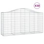 Cestas de gaviones 30 uds forma de arco hierro 200x50x100/120cm de vidaXL, Maceteros y jardineras - Ref: Foro24-3145657, Prec...