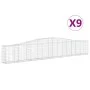 Cestas de gaviones 9 uds forma de arco hierro 400x30x60/80 cm de vidaXL, Maceteros y jardineras - Ref: Foro24-3145807, Precio...