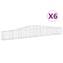 Cestas de gaviones 6 uds forma de arco hierro 400x30x40/60 cm de vidaXL, Maceteros y jardineras - Ref: Foro24-3145791, Precio...