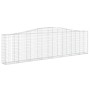 Cestas de gaviones 10 uds forma de arco hierro 400x30x100/120cm de vidaXL, Maceteros y jardineras - Ref: Foro24-3145834, Prec...