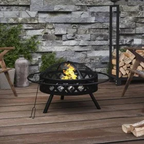 Brasero con atizador acero XXL 70 cm de vidaXL, Chimeneas - Ref: Foro24-360058, Precio: 134,76 €, Descuento: %