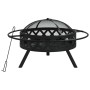 Brasero con atizador acero XXL 70 cm de vidaXL, Chimeneas - Ref: Foro24-360058, Precio: 125,30 €, Descuento: %