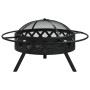 Brasero con atizador acero XXL 70 cm de vidaXL, Chimeneas - Ref: Foro24-360058, Precio: 125,30 €, Descuento: %