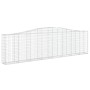 Cestas de gaviones 8 uds forma de arco hierro 400x30x100/120 cm de vidaXL, Maceteros y jardineras - Ref: Foro24-3145832, Prec...