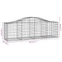 Cestas de gaviones 20 uds forma de arco hierro 200x50x60/80 cm de vidaXL, Maceteros y jardineras - Ref: Foro24-3145613, Preci...
