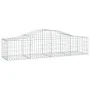 Gabion baskets 2 pcs arc shape iron 200x50x40/60 cm by vidaXL, Pots and planters - Ref: Foro24-3145577, Price: 116,55 €, Disc...