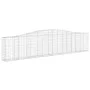 Gabion baskets 5 pcs arc shape iron 400x30x80/100 cm by vidaXL, Pots and planters - Ref: Foro24-3145816, Price: 640,42 €, Dis...