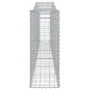 Gabion baskets 5 pcs arc shape iron 400x30x80/100 cm by vidaXL, Pots and planters - Ref: Foro24-3145816, Price: 640,42 €, Dis...