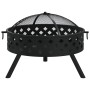 Brasero con atizador acero XXL 58 cm de vidaXL, Chimeneas - Ref: Foro24-360062, Precio: 120,46 €, Descuento: %