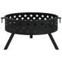 Brasero con atizador acero XXL 58 cm de vidaXL, Chimeneas - Ref: Foro24-360062, Precio: 120,46 €, Descuento: %